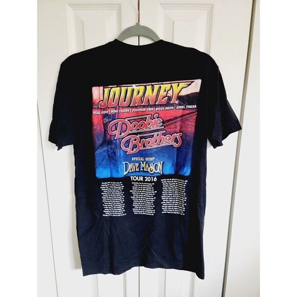 Journey & The Doobie Brothers‎ Band Concert 2016 Tour Women's Black T-Shirt Sz M - Picture 4 of 6